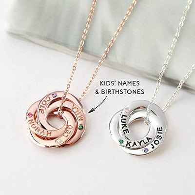 Eternal Bond – Personalized Birthstone Family Necklace