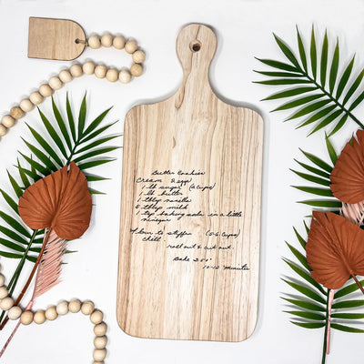 Custom Handwritten Cutting Board - Gift Stronger
